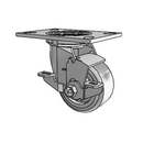 4.04109.4E1 MTG2 BRK7 Colson Swivel Caster