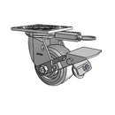 4.04109.4E1 MTG51 BRK1 Colson Swivel Caster