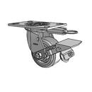 4.04109.4E1 MTG52 BRK1 Colson Swivel Caster