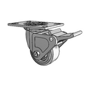4.04109.4E9 MTG2 BRK2 Colson Swivel Caster