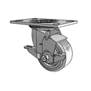 4.04109.4E9 MTG2 BRK7 SEAL Colson Swivel Caster