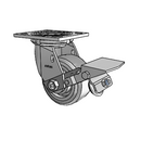 4.04109.4F1 BRK1 Colson Swivel Caster