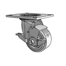 4.04109.4F1 MTG4 BRK7 SEAL Colson Swivel Caster