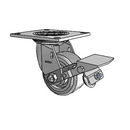 4.04109.4F5 MTG4 BRK1 SEAL Colson Swivel Caster