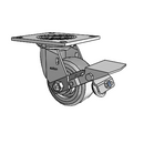 4.04109.4F9 MTG4 BRK1 Colson Swivel Caster