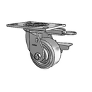 4.04109.4F9 MTG52 BRK3 Colson Swivel Caster