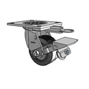 4.04109.4P5.2 MTG64 BRK1 Colson Swivel Caster