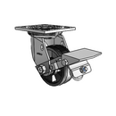 4.04109.511 BRK1 SEAL Colson Swivel Caster