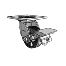4.04109.511 MTG4 BRK1 SEAL Colson Swivel Caster