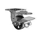 4.04109.515 MTG61 BRK1 Colson Swivel Caster
