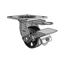 4.04109.519 MTG54 BRK1 Colson Swivel Caster