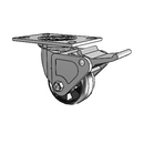 4.04109.531 MTG2 BRK2 Colson Swivel Caster