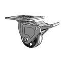4.04109.534 MTG4 BRK2 Colson Swivel Caster