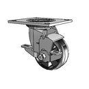 4.04109.534 MTG4 BRK7 SEAL Colson Swivel Caster
