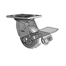 4.04109.551 BRK1 SEAL Colson Swivel Caster