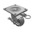 4.04109.551 MTG64 BRK7 Colson Swivel Caster