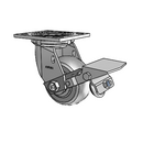 4.04109.559 BRK1 Colson Swivel Caster