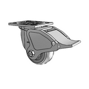 4.04109.559 BRK4 Colson Swivel Caster