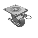 4.04109.5P5 MTG64 BRK7 Colson Swivel Caster
