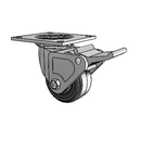 4.04109.645.7 MTG4 BRK2 Colson Swivel Caster