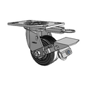 4.04109.645.7 MTG52 BRK1 Colson Swivel Caster
