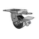 4.04109.649.7 MTG64 BRK1 Colson Swivel Caster