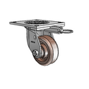 4.04109.812 HT MTG64 Colson Swivel Caster