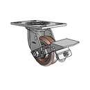 4.04109.819 HT MTG2 BRK1 Colson Swivel Caster