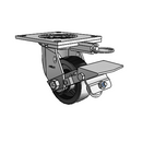 4.04109.819 MTG64 BRK1 Colson Swivel Caster
