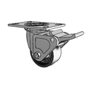 4.04109.831 MTG2 BRK2 Colson Swivel Caster