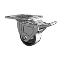 4.04109.831 MTG4 BRK2 Colson Swivel Caster