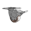 4.04109.832 HT MTG4 BRK2 Colson Swivel Caster