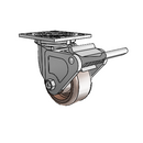 4.04109.832 HT SS BRK2 Colson Stainless Steel Swivel Caster