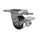 4.04109.832 MTG64 BRK1 Colson Swivel Caster
