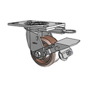 4.04109.834 HT MTG62 BRK1 Colson Swivel Caster