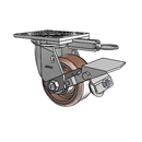 4.04109.839 HT MTG61 BRK1 Colson Swivel Caster