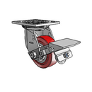 4.04109.911 BRK1 SEAL Colson Swivel Caster