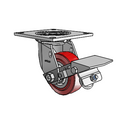 4.04109.911 MTG4 BRK1 Colson Swivel Caster