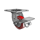 4.04109.911 MTG4 BRK1 SEAL Colson Swivel Caster