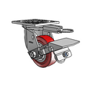 4.04109.911 MTG51 BRK1 Colson Swivel Caster