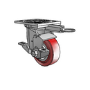 4.04109.911 MTG61 BRK7 Colson Swivel Caster