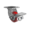 4.04109.915 BRK1 Colson Swivel Caster