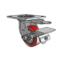 4.04109.915 MTG54 BRK1 Colson Swivel Caster