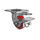 4.04109.915 MTG64 BRK1 Colson Swivel Caster
