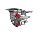 4.04109.915 MTG81 BRK1 Colson Swivel Caster