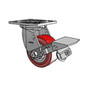 4.04109.921 BRK1 Colson Swivel Caster