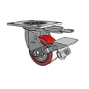 4.04109.921 MTG54 BRK1 Colson Swivel Caster