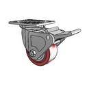 4.04109.925 BRK2 Colson Swivel Caster