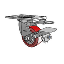 4.04109.929 MTG62 BRK1 Colson Swivel Caster