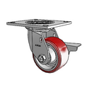 4.04109.931 MTG4 BRK3 WB11 Colson Swivel Caster